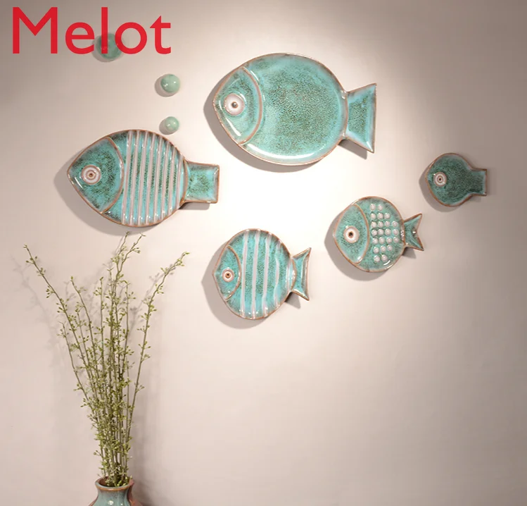 

Creative Home Wall Decoration Background Wall Simple Wall Decorations Three-Dimensional Decorative Wall Surface Pendant Ceramic