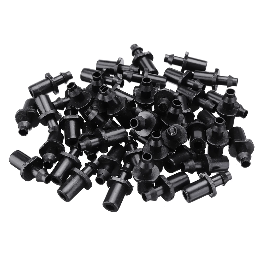 

50Pcs 4/7mm Mist Spray Connector Garden Hose Single Barbed Joints Watering Micro Drip Irrigation System Nozzle Sprinklers Connec