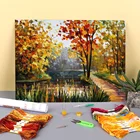 Набор для вышивки крестиком 11CT с принтом лесной пружины, полный набор для вышивки DMC ниток ручной работы, вязание, декор ручной работы