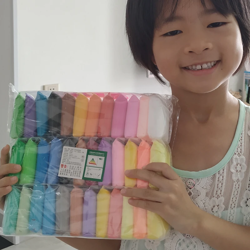 Детские слаймы для лепки 36 цветов детский воздушный полимерный пластилин