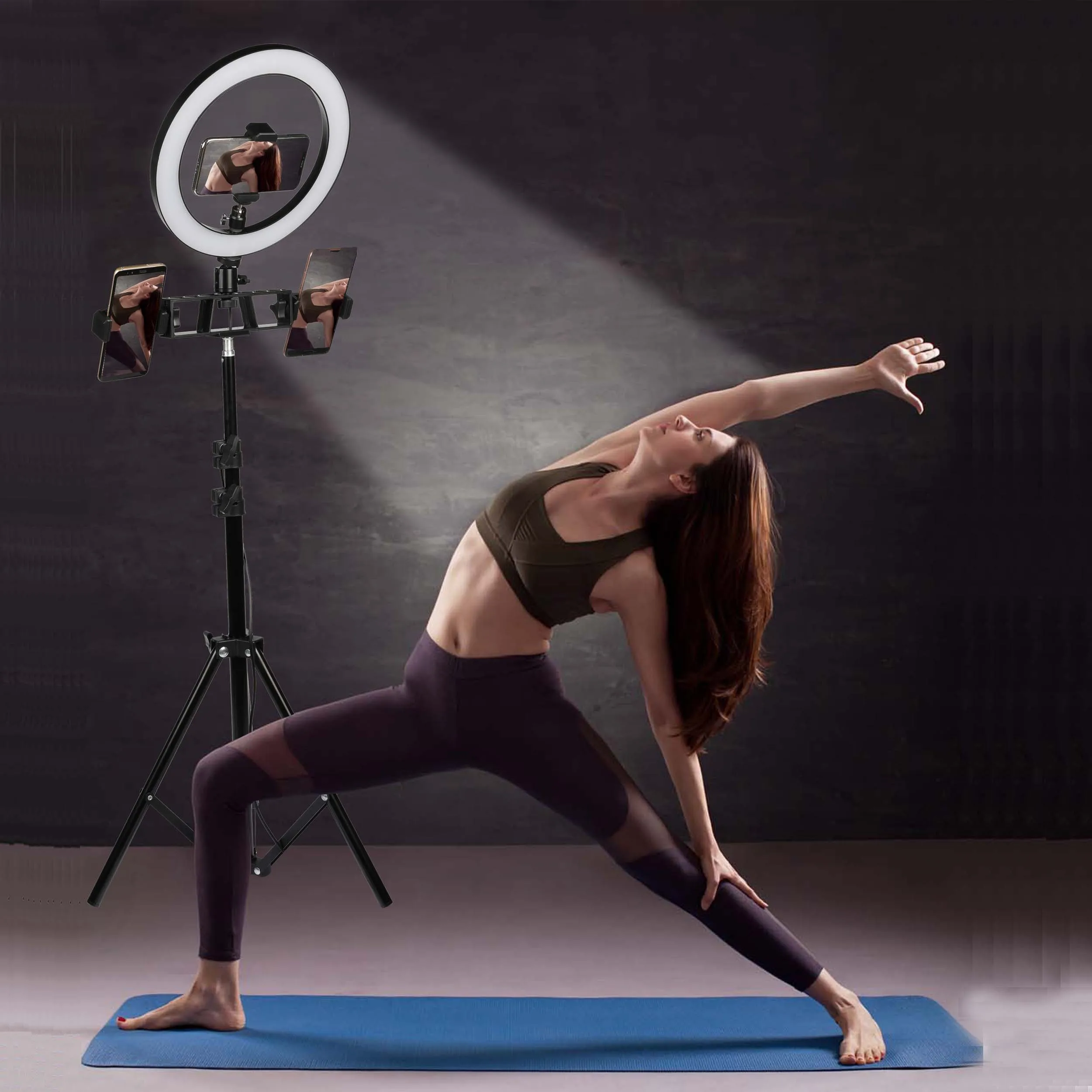Светодиодный кольцевой светильник для селфи с регулируемой яркостью 5500K