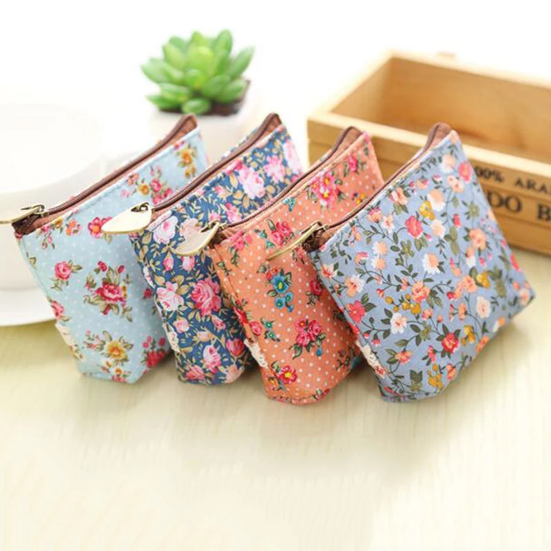 

1pc Women Fashion Coin Purse Mini Wallet Money Pouch Keyring Card Holder Small Zip Bag Blue Color Coin Purse Zipper Pouch Wallet