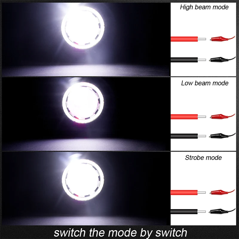 Пара светодиодных мотоциклетных противотуманных фар ангельские глазки