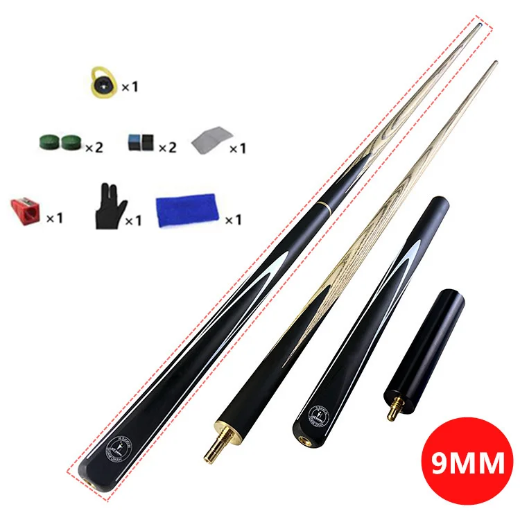 

Бильярдный снукер 3/4 9 мм 57 дюймов 145 см, кленовый кий с наконечником для бильярда, поставляется с удлинителем