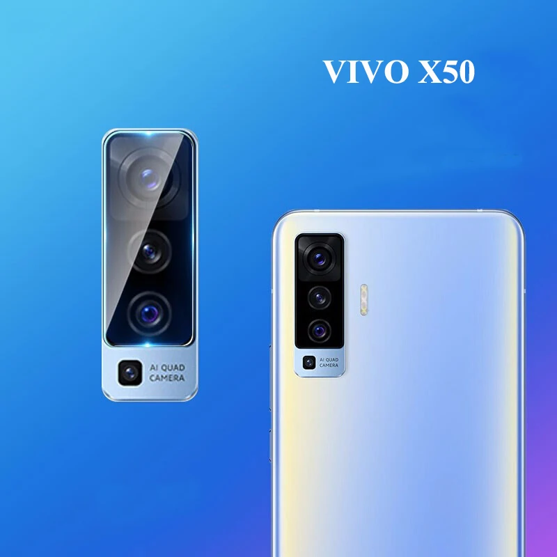 Защитная пленка для объектива камеры VIVO X50 Pro Plus закаленное стекло 2 шт. - купить по