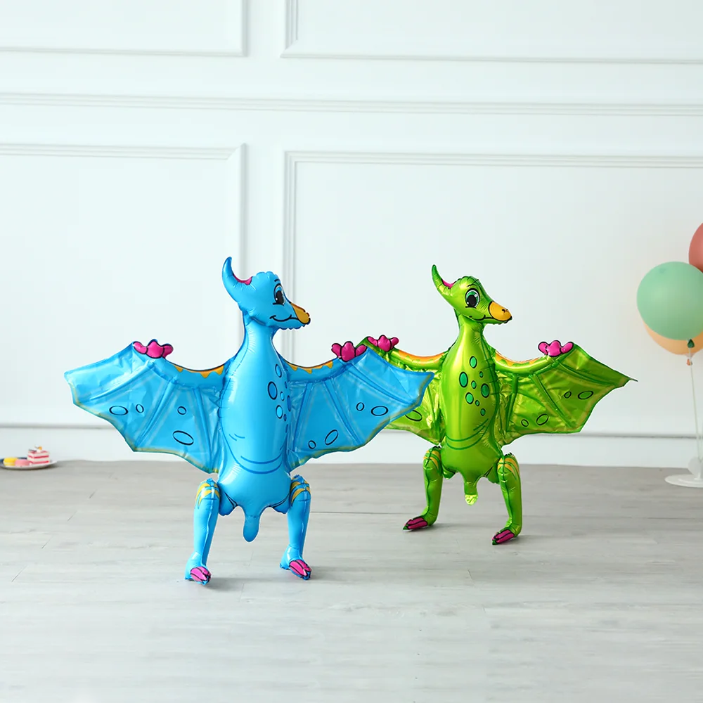 1pc Large 4D Walking Dinosaur Foil Balloon Boy Animal Children Birthday Party Forest Decoration | Дом и сад