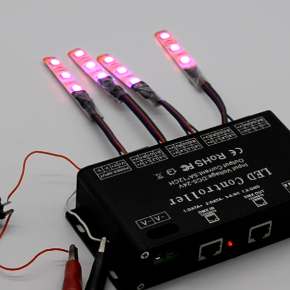 Аксессуары DC5V-24V модуль светодиодный контроллер RGB прочный DMX декодер эффективная