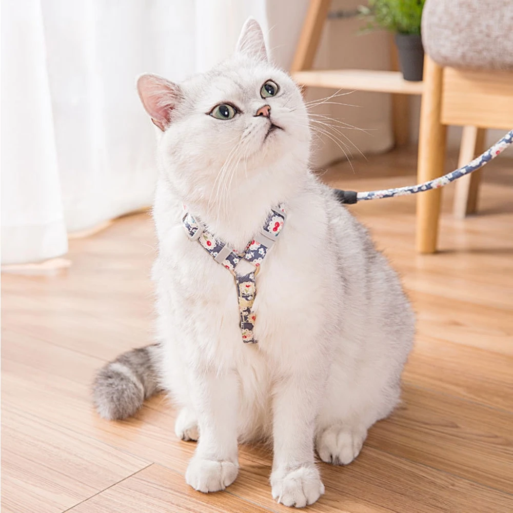 Японский ретро поводок для домашних животных кошек искусственная хлопковая