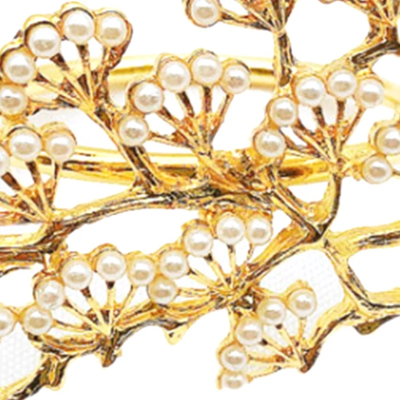 

10Pcs/Lot Hotel Western Napkin Buckle Metal Pine Napkin Ring Napkin Rings Alloy Diamond Ring