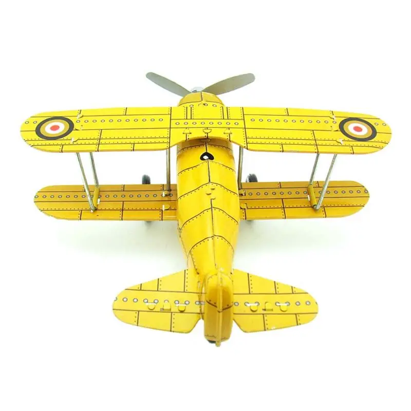 

Vintage Mini Retro Metal Decorative Aircraft Model Handicraft Models J2HD