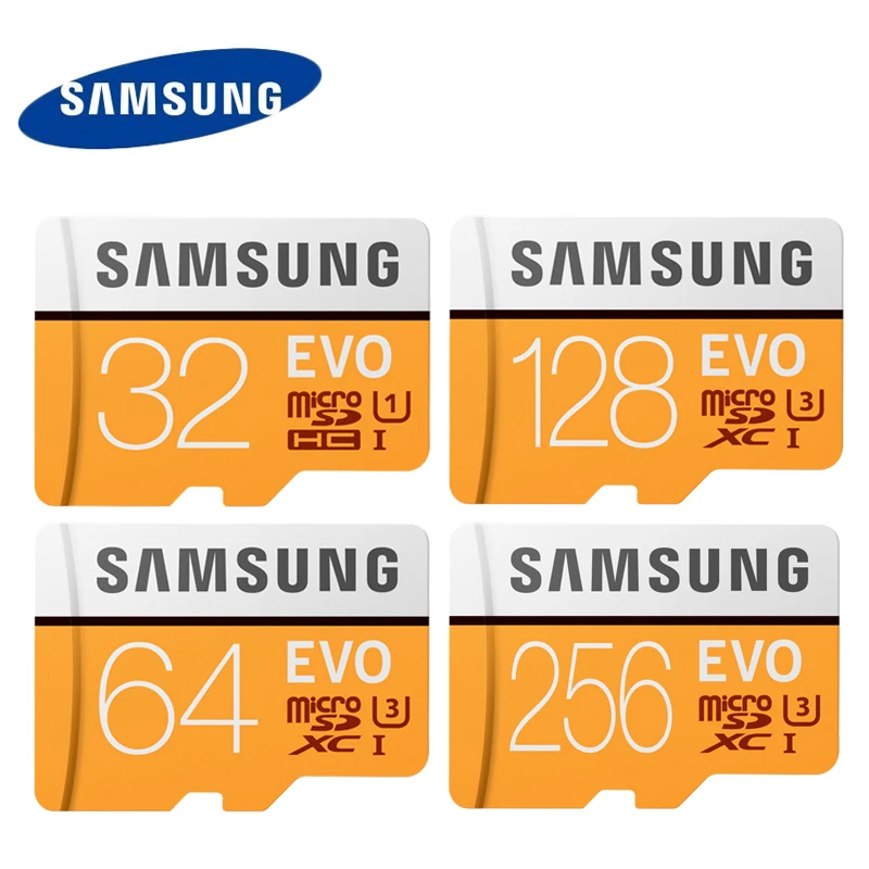 Карта памяти SAMSUNG EVO Plus класс 10 64 Гб 128 ГБ 256 ГБ SDXC U3 Micro SD TF карты 32 Гб SDHC U1 транс флэш для планшетных телефонов