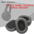 Амбушюры для наушников Audio Technica ATH SR50BT SR50 ATH-SR50 ATH-SR50BT, сменные амбушюры, из искусственной кожи губчатая пена