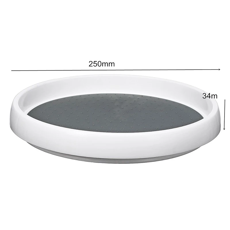 

360 Rotating Tray Kitchen Storage Containers For Spice Jar Food Snack Tray Bathroom Tray Non Slip Snack Dried Storage Plate