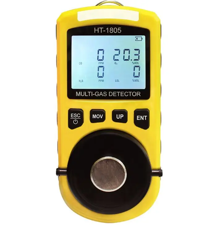 

HT-1805 4 In 1 Gas Analyzer Detector Portable O2 CO H2S LEL Tester Toxic And Harmful Gas Concentration Detection Tester