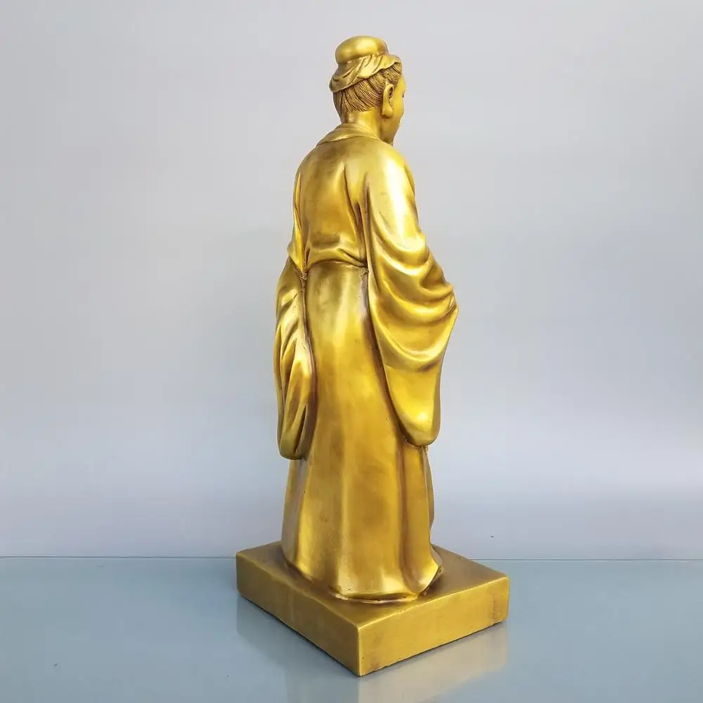

Home Decor 18" Chinese Seikos Bronze Geniuss Hua Tuo Statue Medical scientist Rescue the wounded doctor