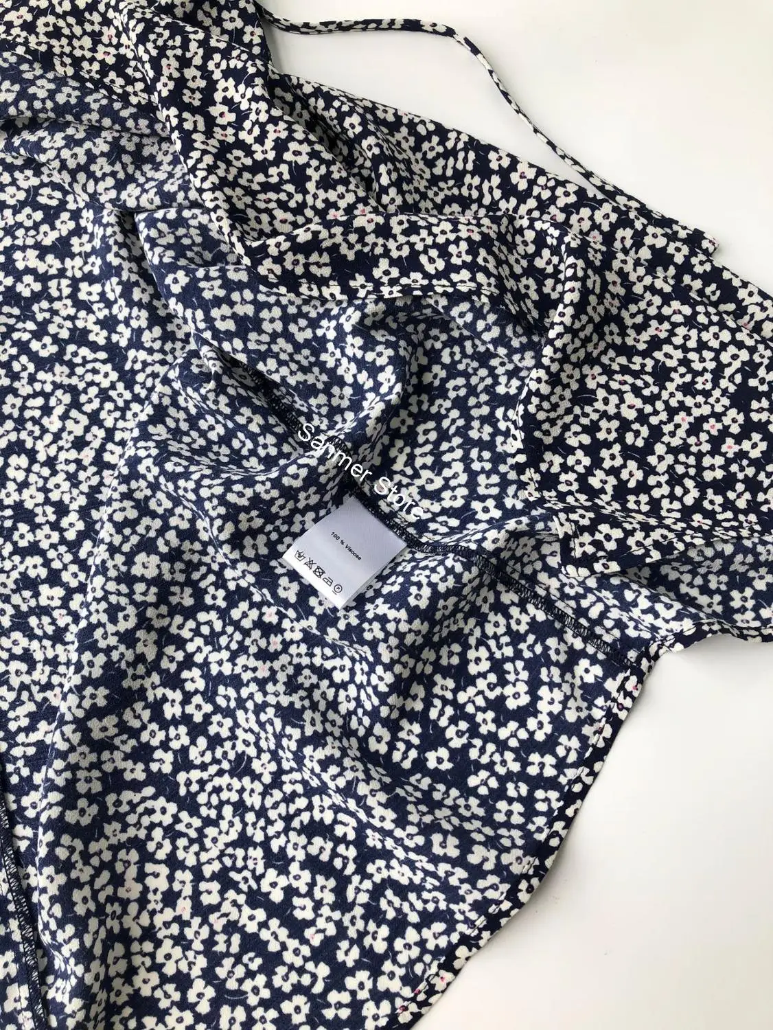 Женское платье с запахом V образным вырезом и цветочным принтом|Женские платья| |