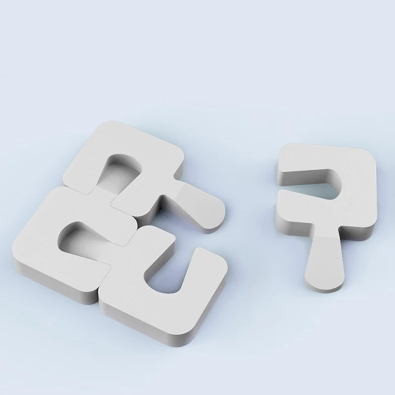 

4Pcs/set Door White Plastic Door Stops Non-Slip Door Buffers for Office Home Baby Safe Floor Door Stopper Baby Care