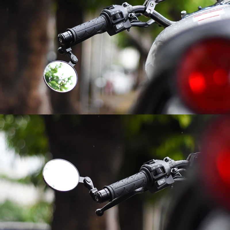 

Universal CNC Round Aluminium Alloy Adjustable Motorcycle Folding Handlebar End Refitting Customized Rearview Mirror