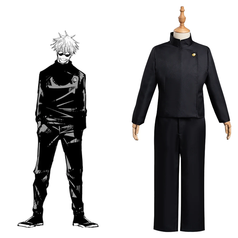 

Anime Kids Costumes Jujutsu Kaisen Gojo Satoru Cosplay Costume School Uniform Suit for Halloween Carnival