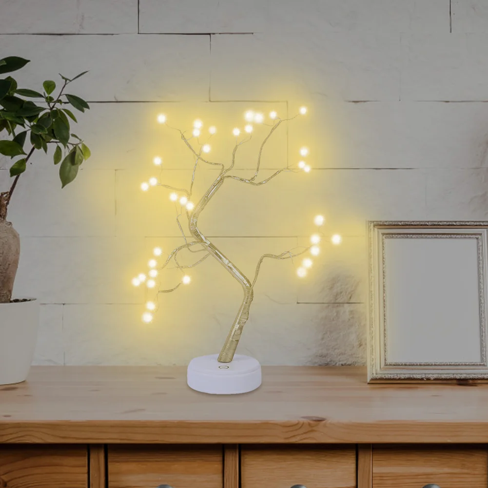 

LED Tree Lights Table Lamp String Light Christmas Bedroom Home Decoration Birthday Gifts for Party Home Decoration