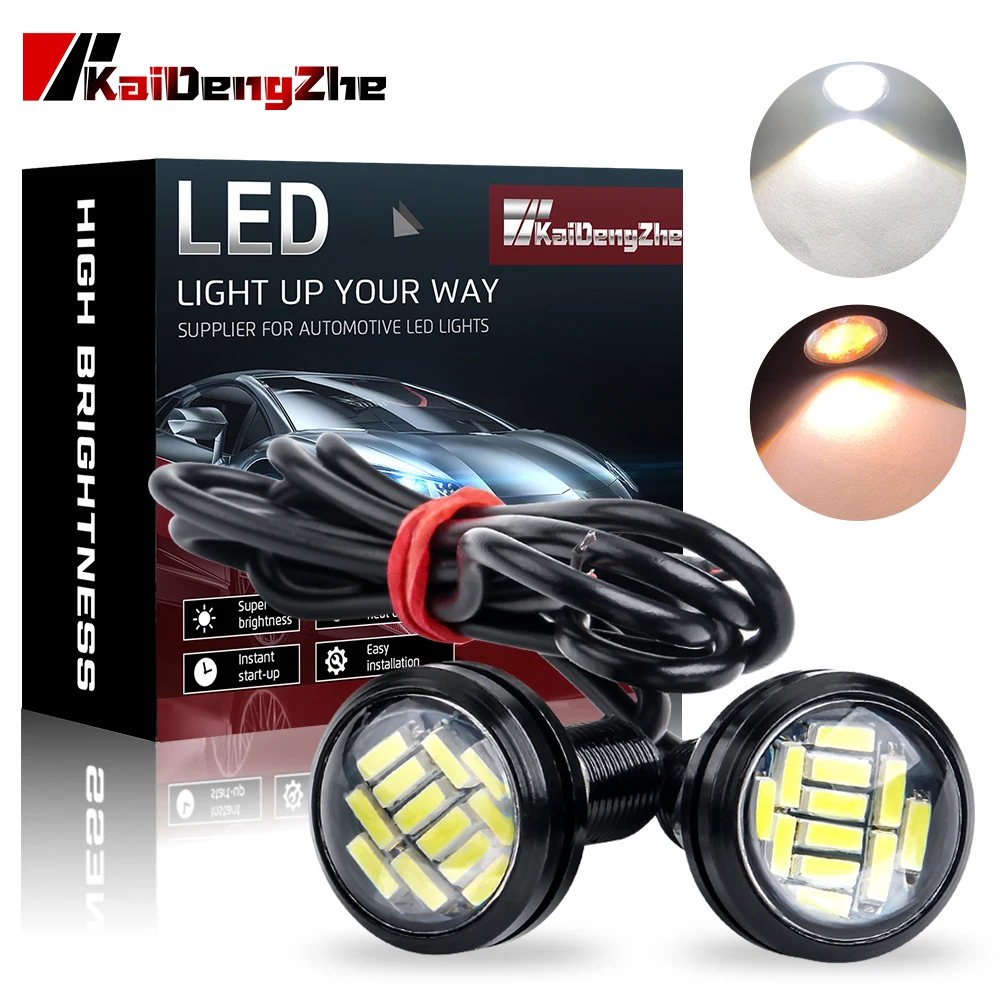 2 шт. 12 В светодиодный светильник Орлиный глаз 12SMD 23 мм авто DRL ходовые огни s для