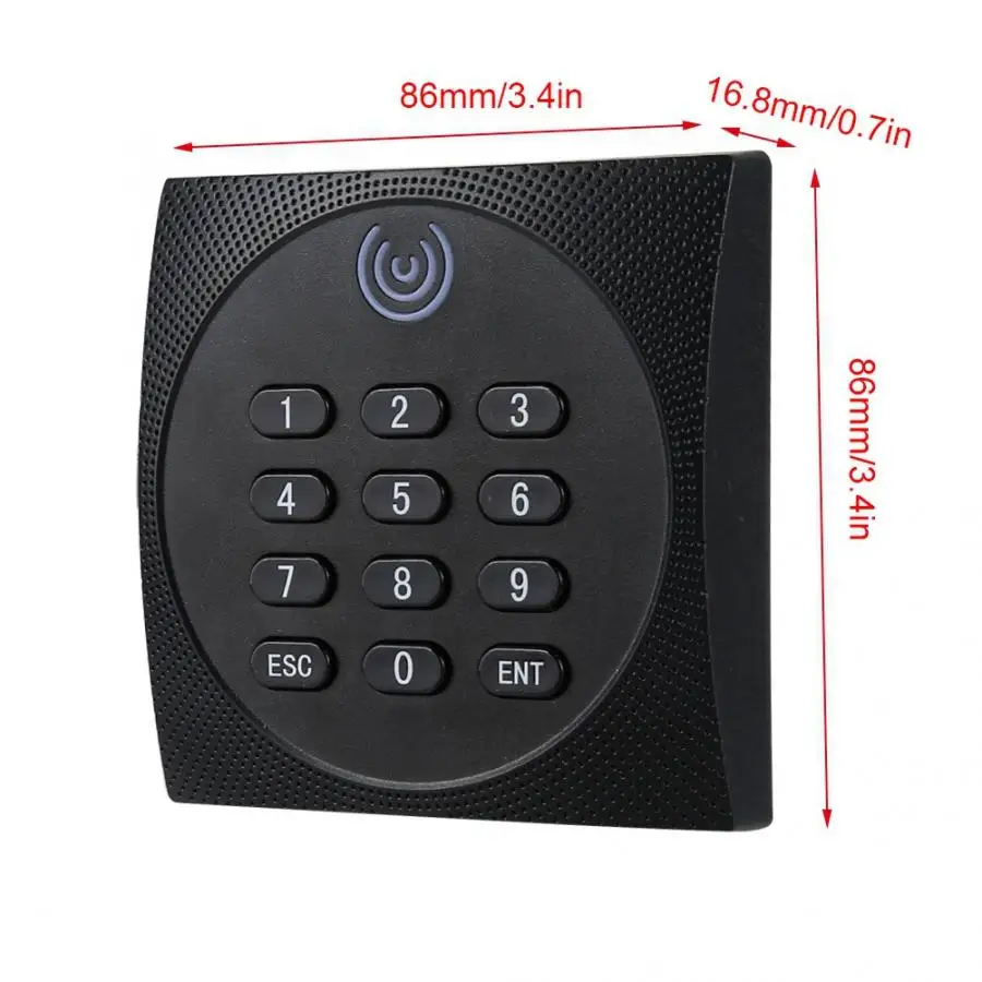 125KHz WG26 RFID Waterproof ID Password Keypad Card Reader Access Control System | Обустройство дома