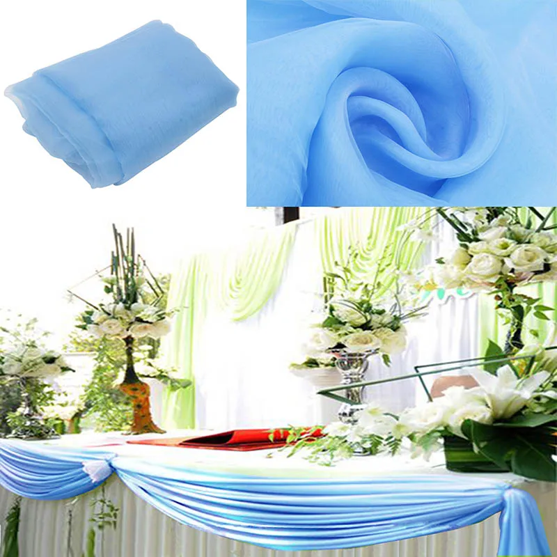 

Peach 5M*1.35M Organza Swag Fabric Wedding Party christmas decoration,inexpensive and high quality best service for custom