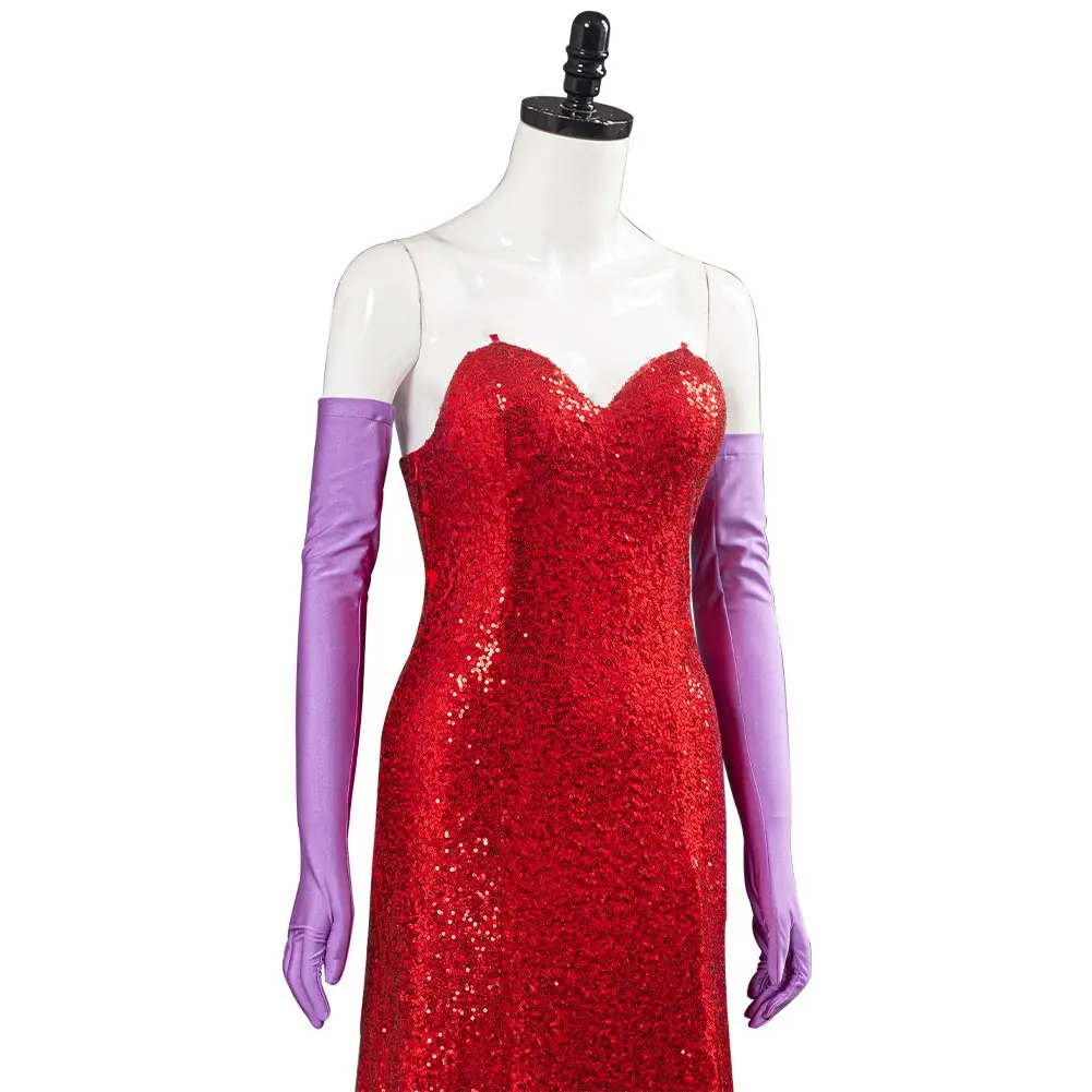 Фильм кто подставил кролика Роджера Джессики Рэббит Косплэй костюм красное