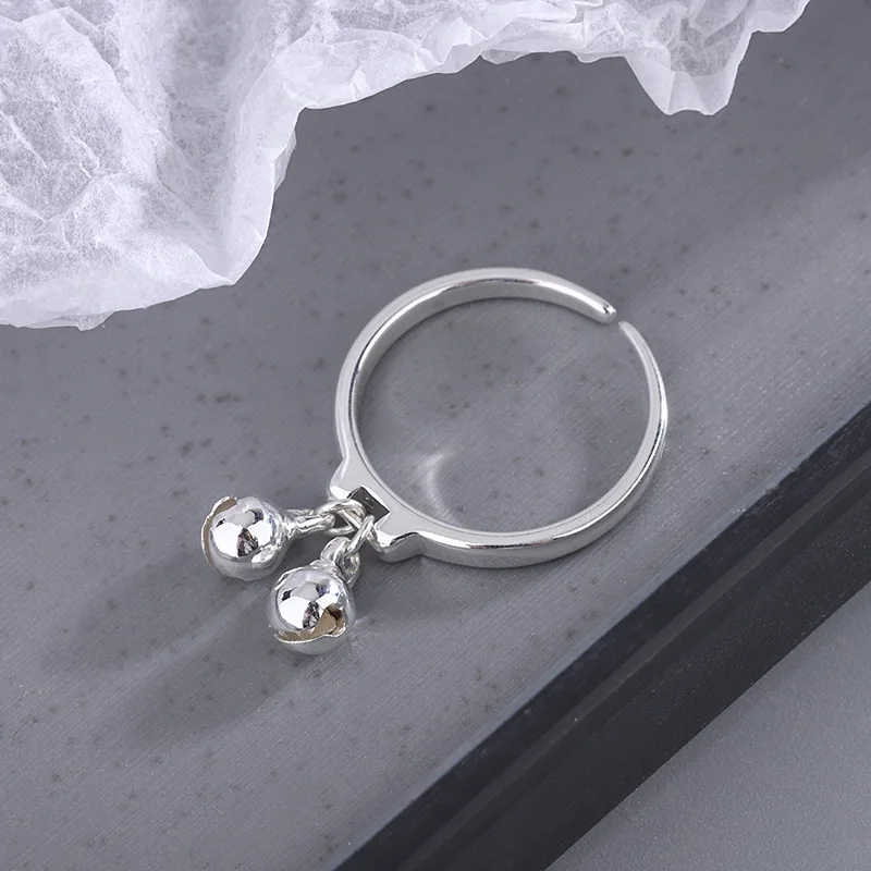

Женское кольцо с колокольчиком, серебряное кольцо, украшение для вечерние, 2021