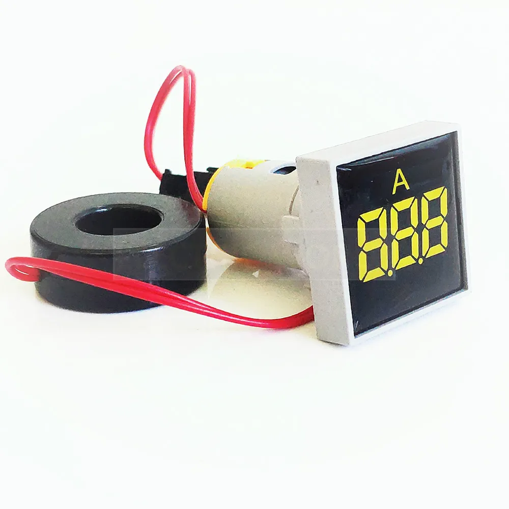 22 мм квадратный диапазон измерения тока переменного 20-500 В Вольт 0-а метр