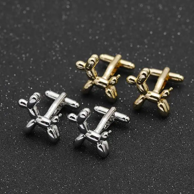 Высококачественные модные высококачественные запонки с изображением собаки из