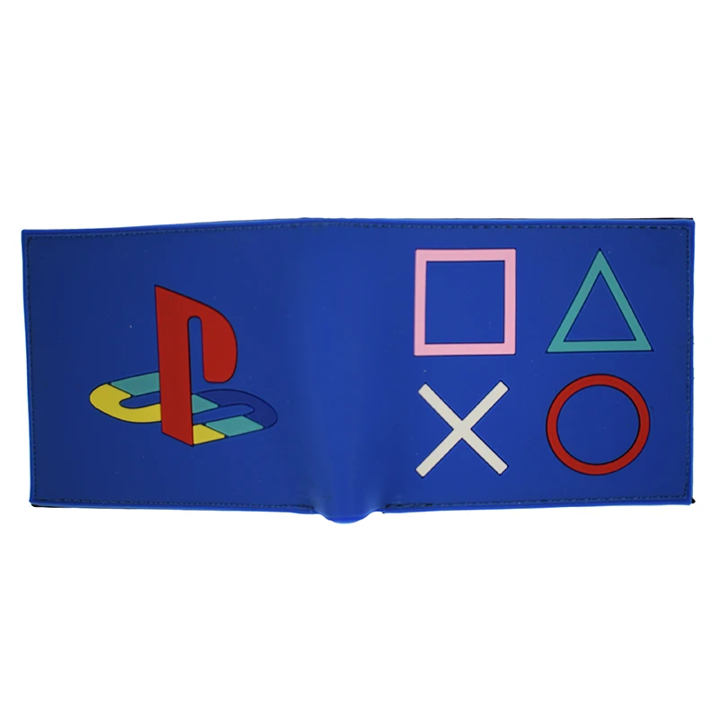 Игровой playstation 4 кошелек с карманом для монет ID держатель для карт 3D сенсорный ПВХ короткий кошелек для молодых portefeuille homme& femme - Цвет: MW06154
