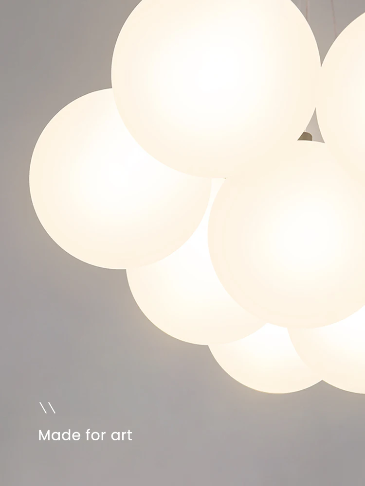 

Art Decor Glass Ball Pendant Lights Modern Living Room LED Pendant Lamp Nordic Bedroom Light Fixture Lusters Luminaire Lampara