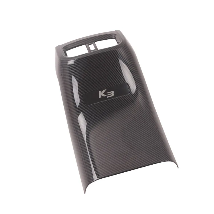 

ABS Black Carbon Fiber Rear Exhaust Outlet Decorative Frame for 2019 Kia Cerato