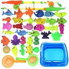 10 шт. рыболовная Магнитная удочка, набор для детей, детская модель, игра в рыболовные игры, игрушки для улицы, надувной бассейн, воздушный насос