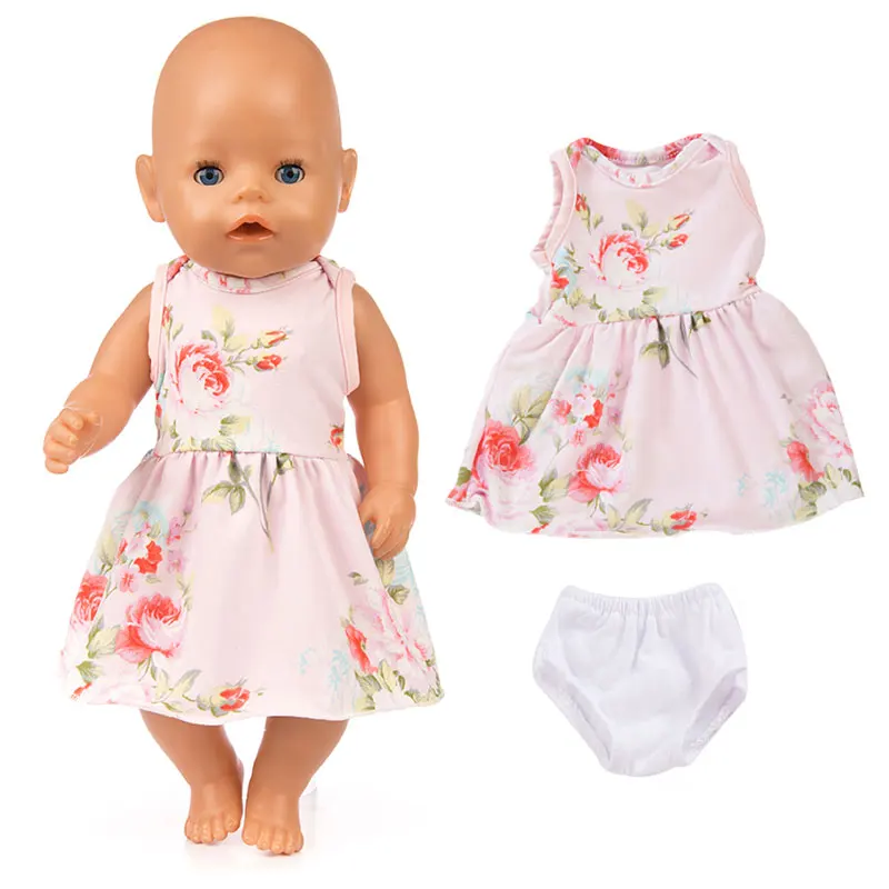 Модное платье для 43 см; Zapf Baby Doll; 17 дюймов; куклы для новорожденных; Одежда и аксессуары