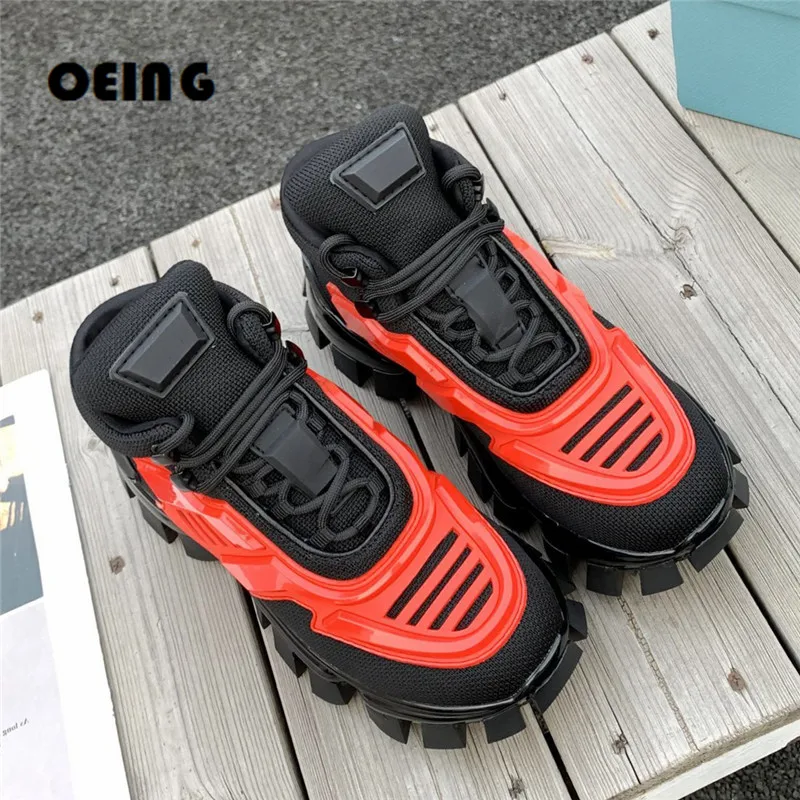 

2021 Spring Women Chunky Platform Sneakers Luxury Fashion Breathable Sports Shoes Unisex Lace Up Multicolor Vulcanized Shoes