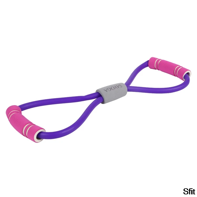 2020 горячая Йога резинки Фитнес сопротивлением 8 слово грудь веревка Тренировка