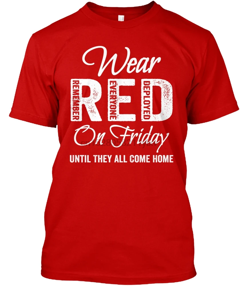 Мужская футболка красная в пятницу Пятница военные футболки женская | одежда