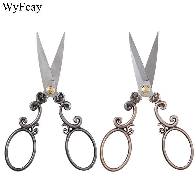 Zakka Европейский Винтаж ножницы швейные с вышивкой в стиле ретро для портнихи
