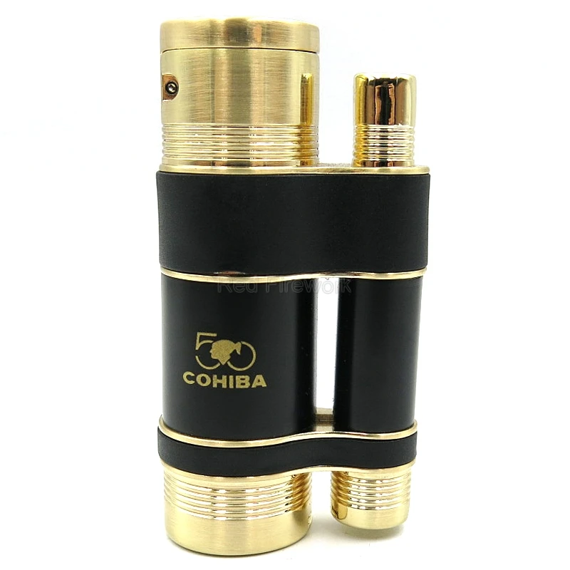 COHIBA сигарный костюм с пепельницей и сигары резак ножницы и прикуриватель, портативный дорожный сигарный набор