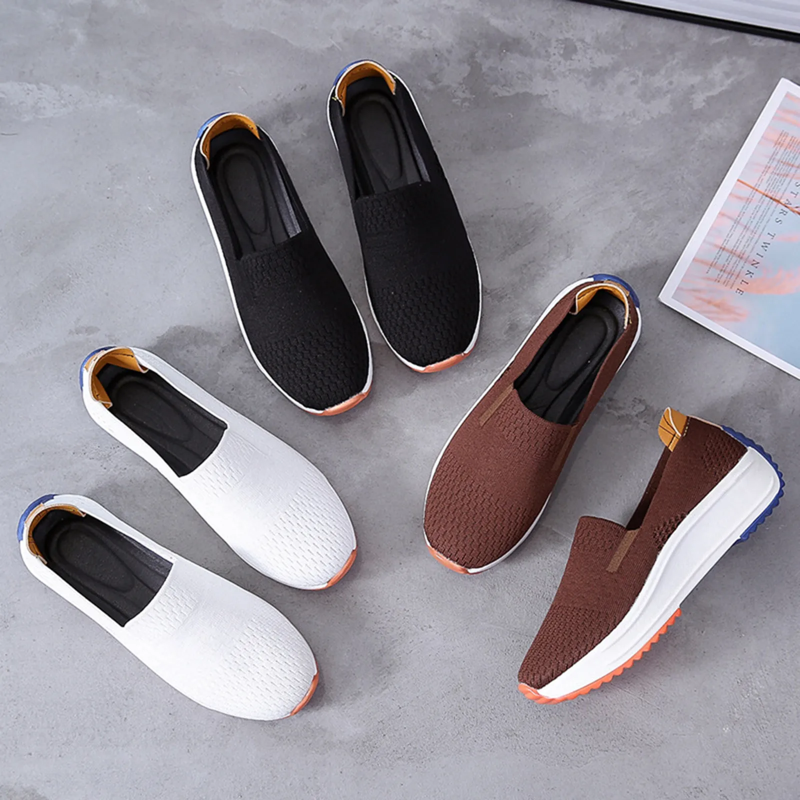 

Summer Sandals Solid Color Soft Net Yarn Non-slip Sport Breathable Women's Casual Shoes Woman 2021