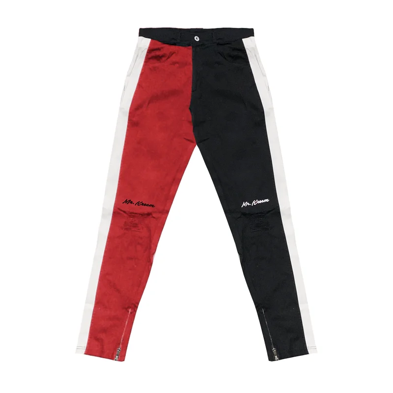

2019 Men Stylish Ripped Jeans Pants Biker Skinny Slim Straight Frayed Denim Trousers New Fashion Skinny Jeans Men Clothes