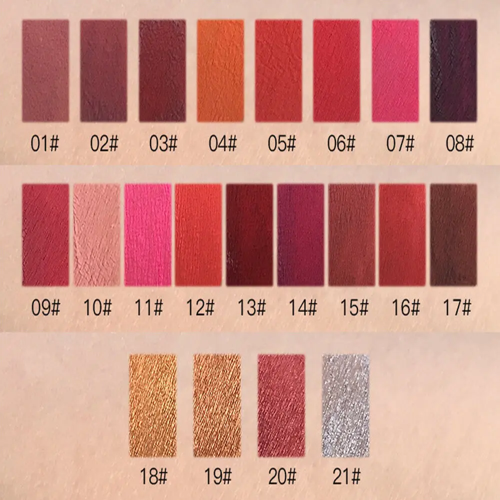 Матовая жидкая помада Pudaier водостойкий бархатный блеск для губ телесного цвета