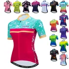 Weimostar для женщин Велоспорт Джерси Топы лето горный велосипед Джерси рубашка дышащий велосипедная Одежда для велоспорта Pro Team