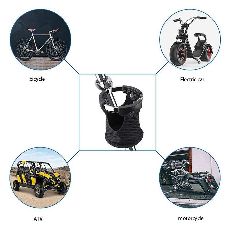 

Motorcycle Cycling Drink Cup Holder Moto Water Beverage Support Handlebar Rotatable Bottle Holder for LEXIN LX-C3