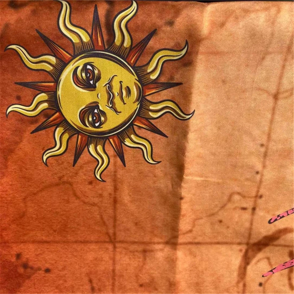 

Of Life Totem Hippie Psychedelic Tapestry Witchcraft Eye Sun Lotus Mandala Tapestry Wall Hanging Dorm Decor Carpet Hand Wash