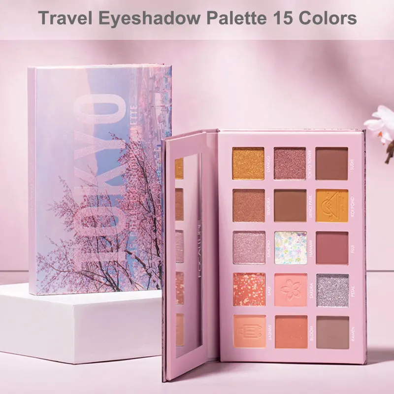 

Focallure Glitter Professional Eye Shadow Palette Pigment Powder Shimmer Eye Shadow Palette New Go Travel Palette