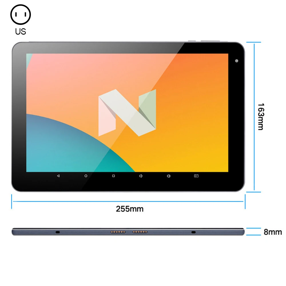 

PiPO N2 Tablet Android 9.0 4G 10.1 Inch Tablet Octa Core 4GB RAM 64GB ROM 1920x1200 IPS Screen GPS WIFI Tablets
