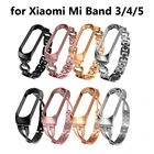 Ремешок для Xiaomi Mi Band 3, 4, металлический браслет из нержавеющей стали